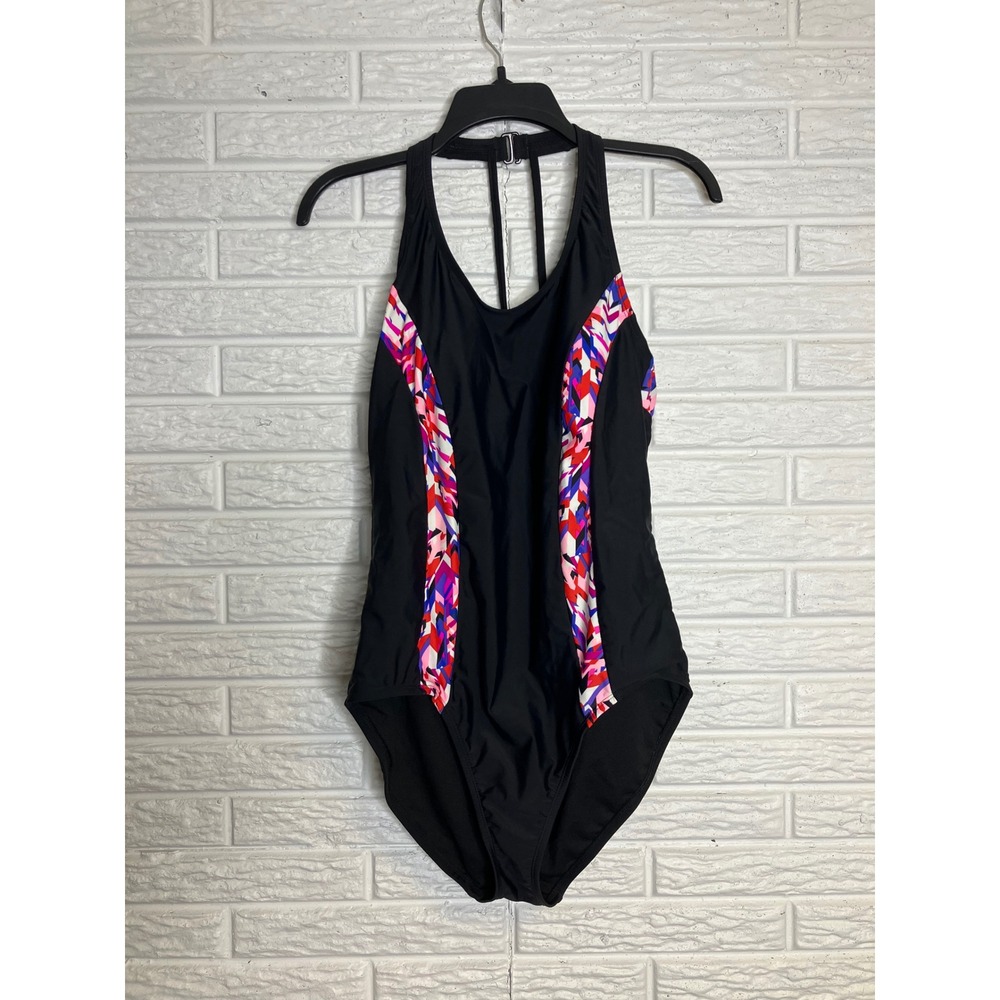 Catalina women's one piece swimsuit black modest full coverage women's XL 16/18